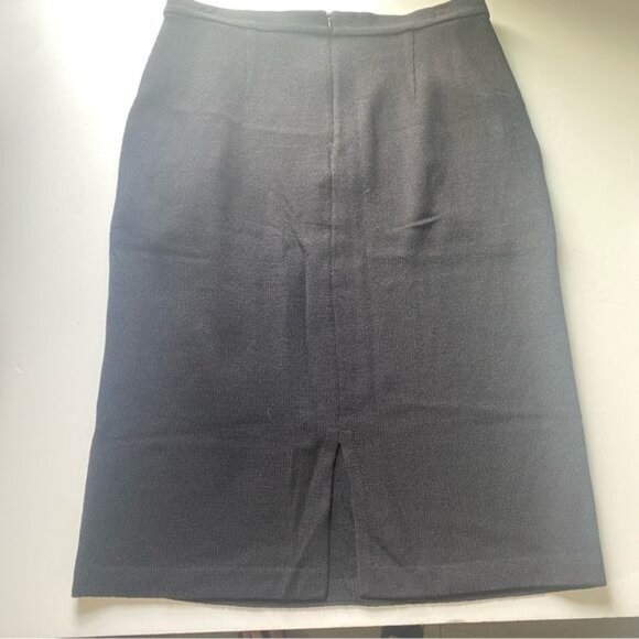 St. John knits evening Black pencil skirt, size 12. - Picture 4 of 10